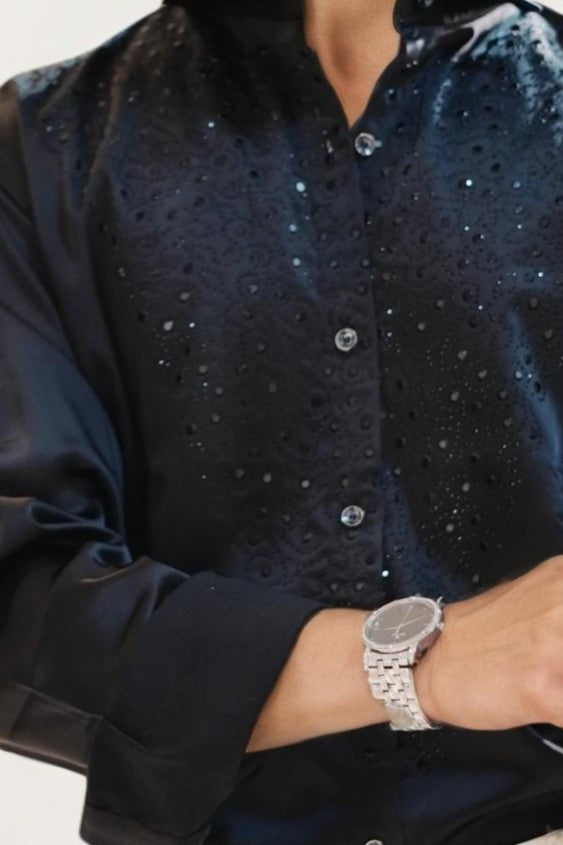 Black Embellished Shirt