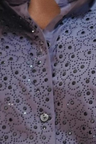 Purple Embellished Shirt