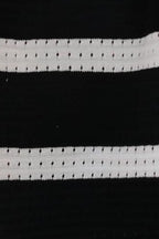 Black Striped Knitted T-Shirt
