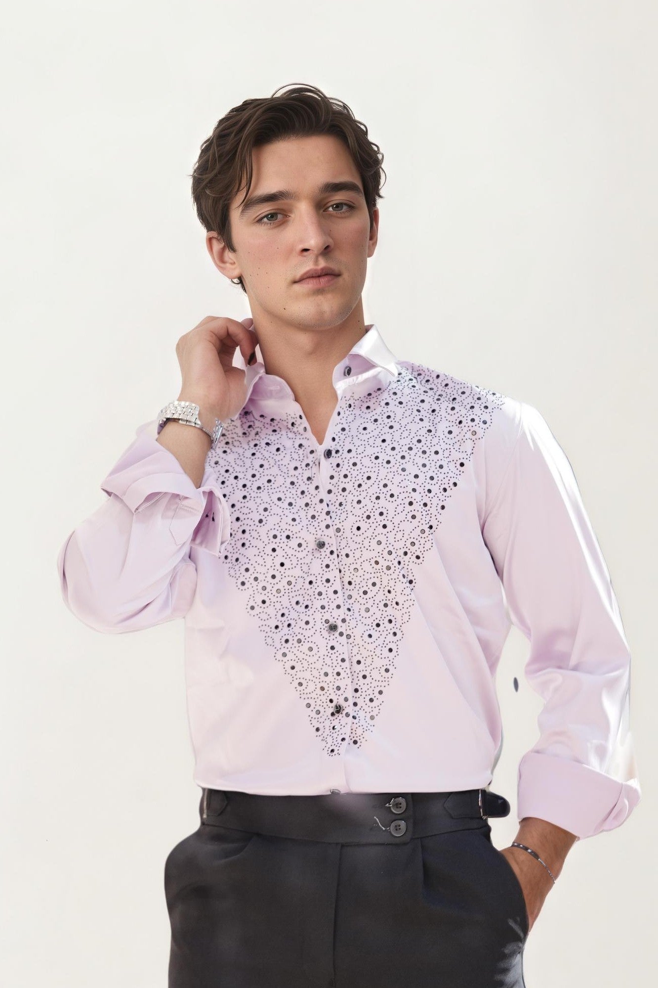 Lavender Embellished Shirt