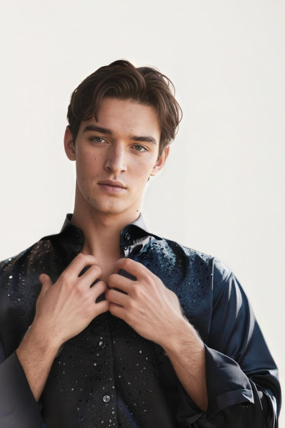 Black Embellished Shirt