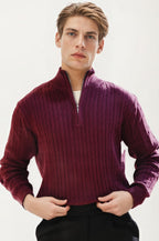 Wine Turtle Neck T-Shirt
