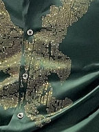 Green Eagle Stone Work Party Wear