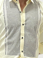 Sandal Stone Work Party Wear Shirt