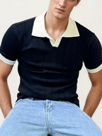 Black Halfhand Polo T-Shirt