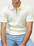 White Halfhand Polo T-Shirt