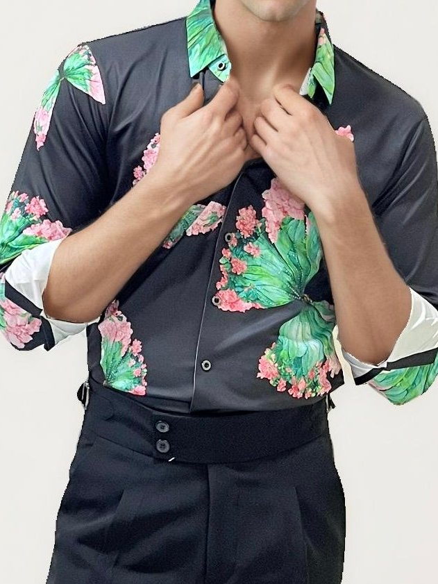 Imported Stone Work Party Wear Shirt