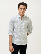 Grey Striped Fullhand Shirt