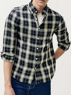 Black-White Checked Fullhand Shirt