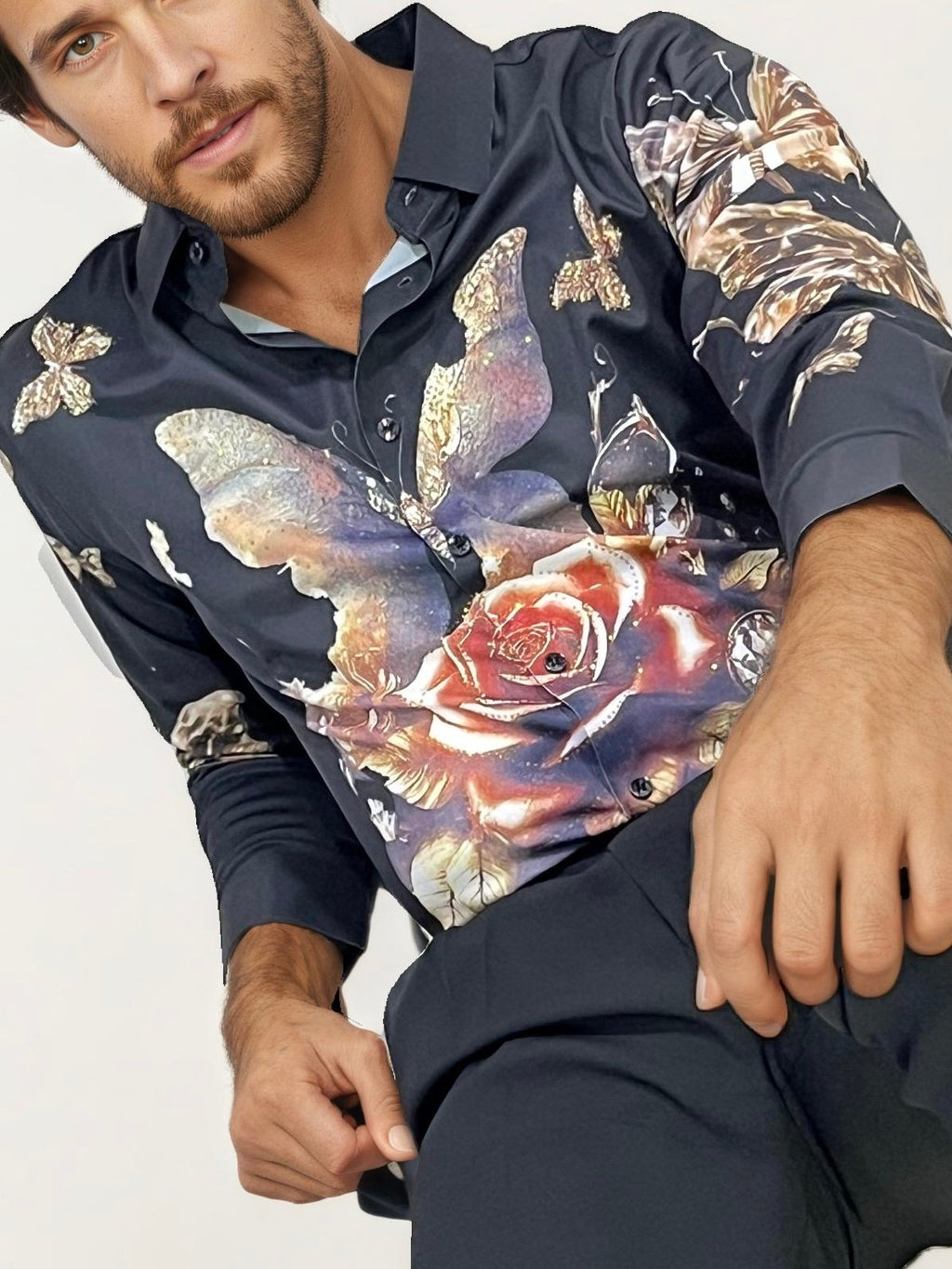 Flower Imported Fullhand Shirt