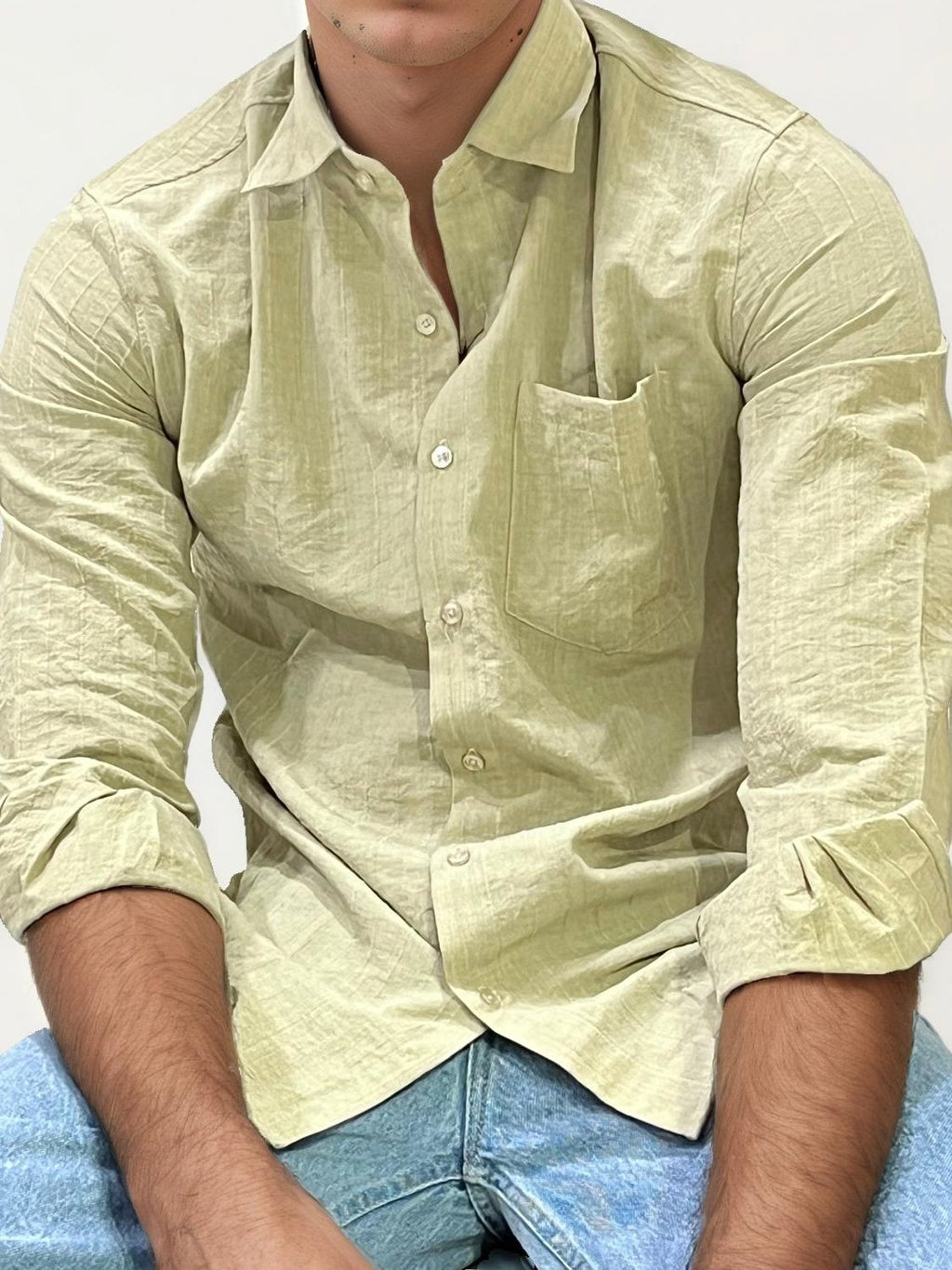 Sandal Striped Fullhand Shirt