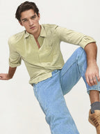Sandal Striped Fullhand Shirt
