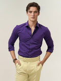Purple Plain Formal Fullhand Shirt