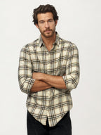 White Checked Fullhand Shirt