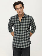 Grey Checked Fullhand Shirt