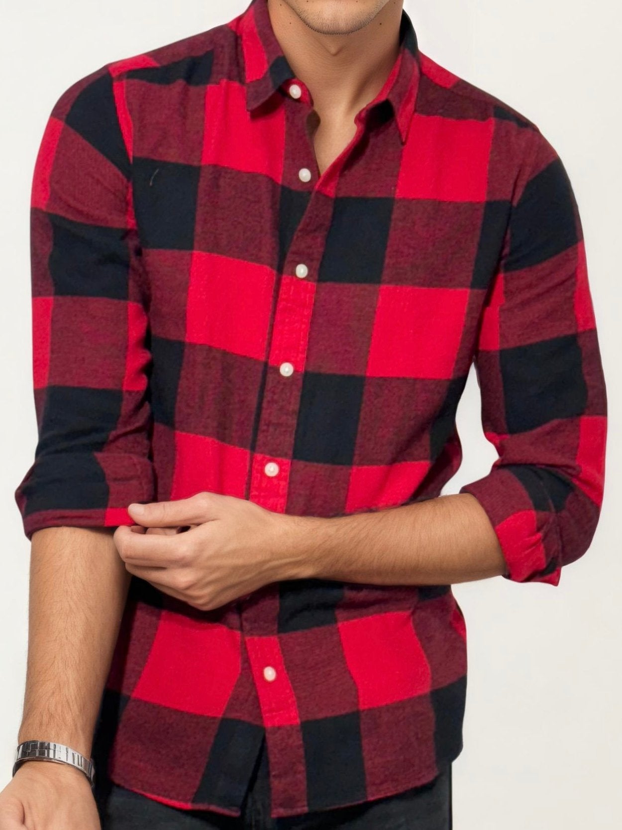Red Checked Fullhand Shirt