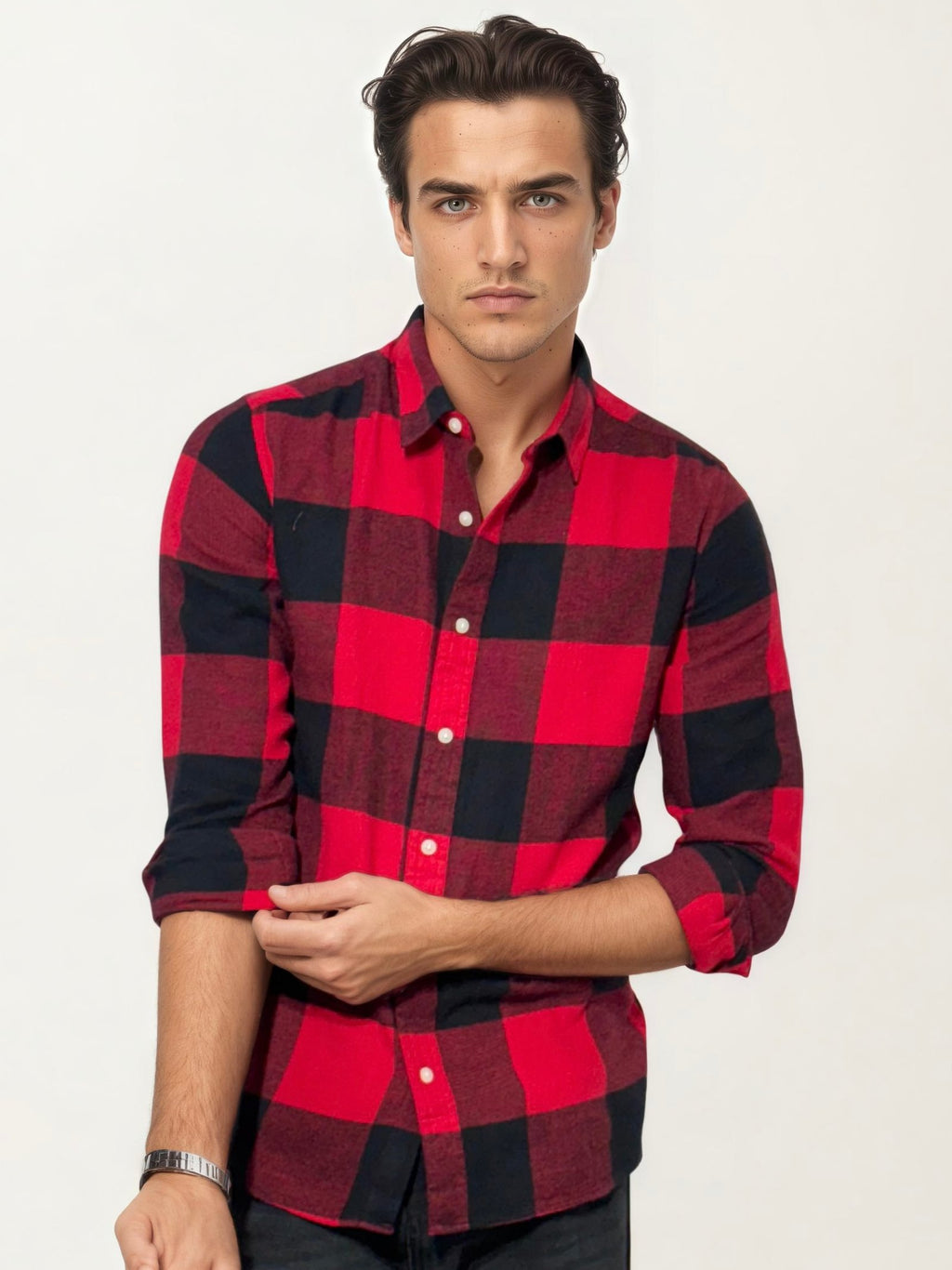Red Checked Fullhand Shirt