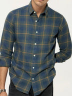 Blue Checked Fullhand Shirt