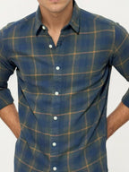 Blue Checked Fullhand Shirt