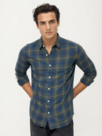 Blue Checked Fullhand Shirt