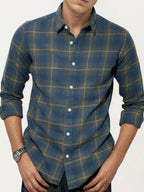 Blue Checked Fullhand Shirt