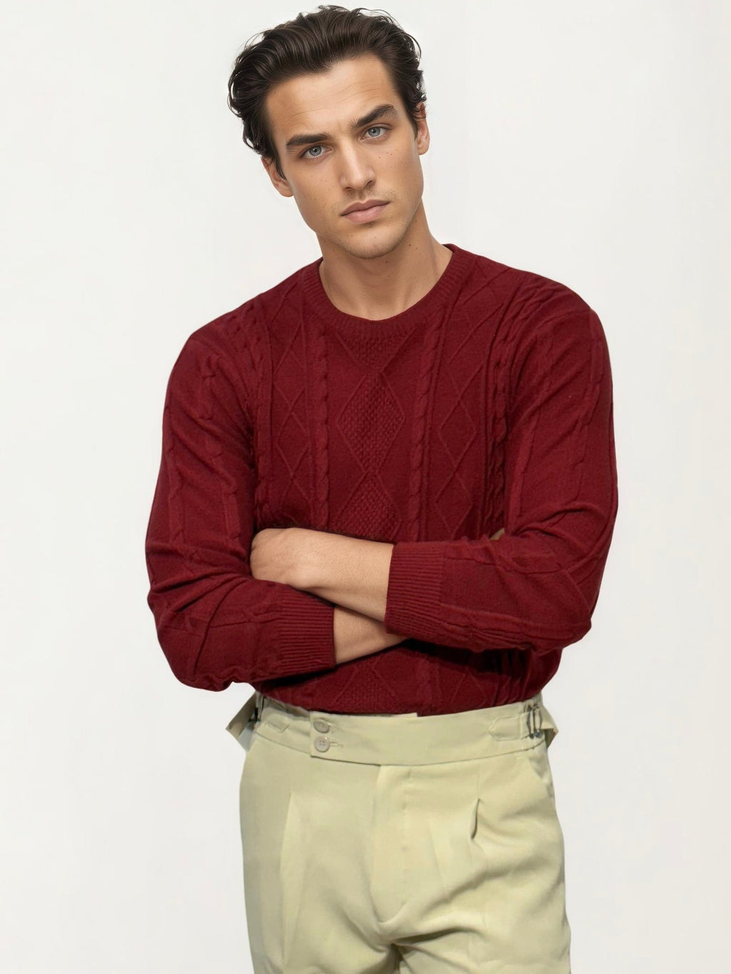 Red Round Neck Sweat Shirt