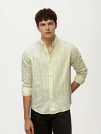 White Striped Full-Hand Shirt