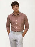 Pink Pima-Cotton Plain Formal Shirt