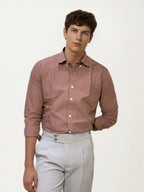 Pink Pima-Cotton Plain Formal Shirt