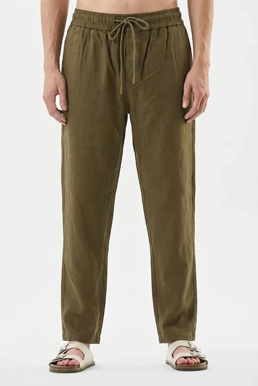 Brown Linen Trousers