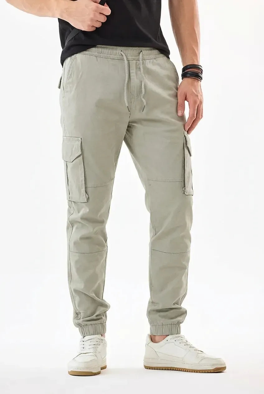 Light Grey Cargo Joggers