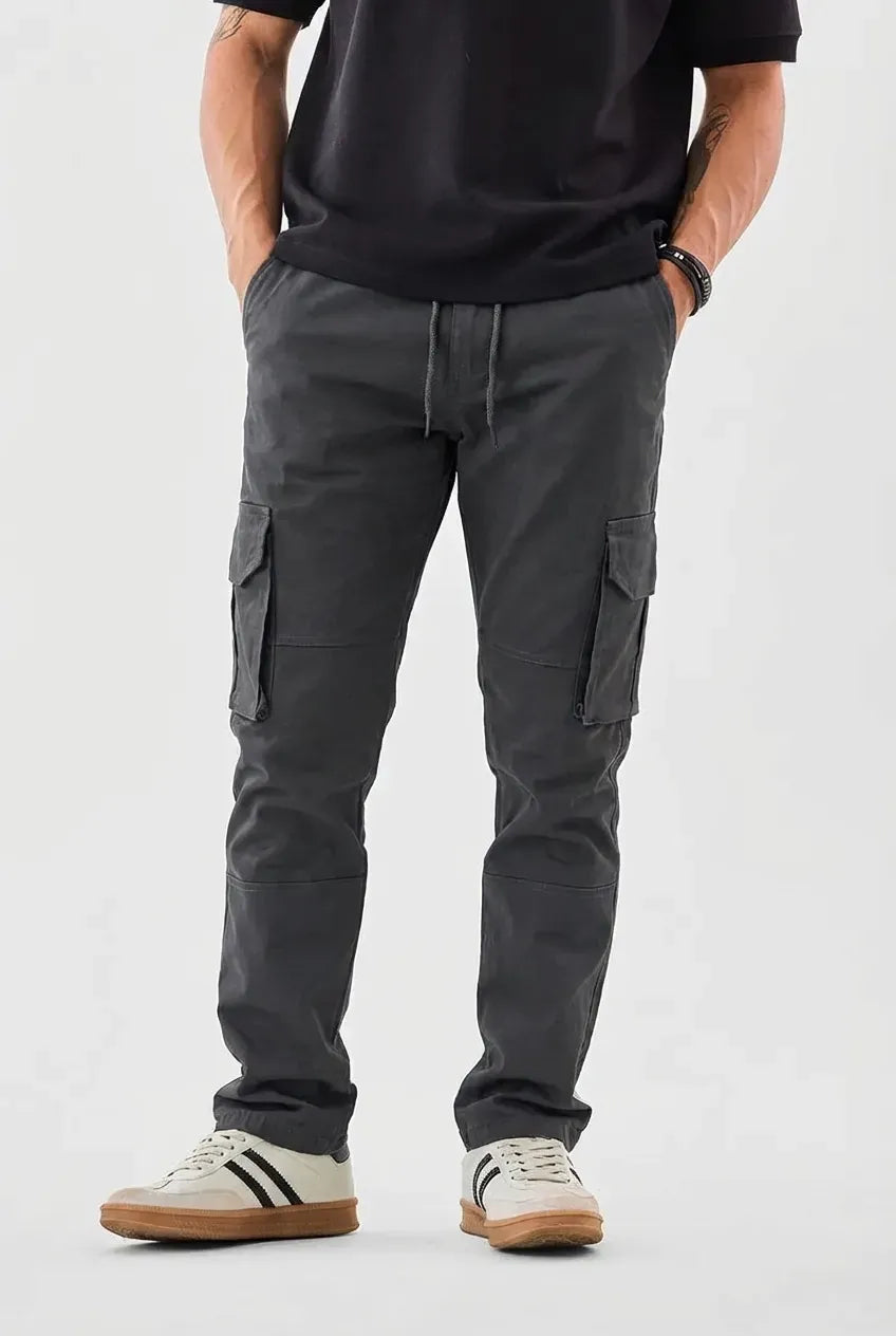 Grey Cargo Joggers