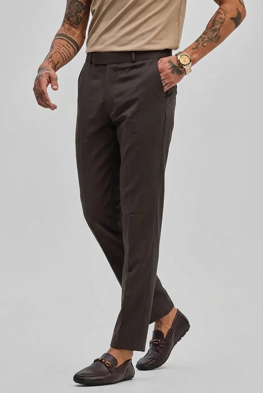 Dark Tapered Trousers