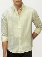 White Striped Full-Hand Shirt