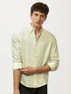 White Striped Full-Hand Shirt