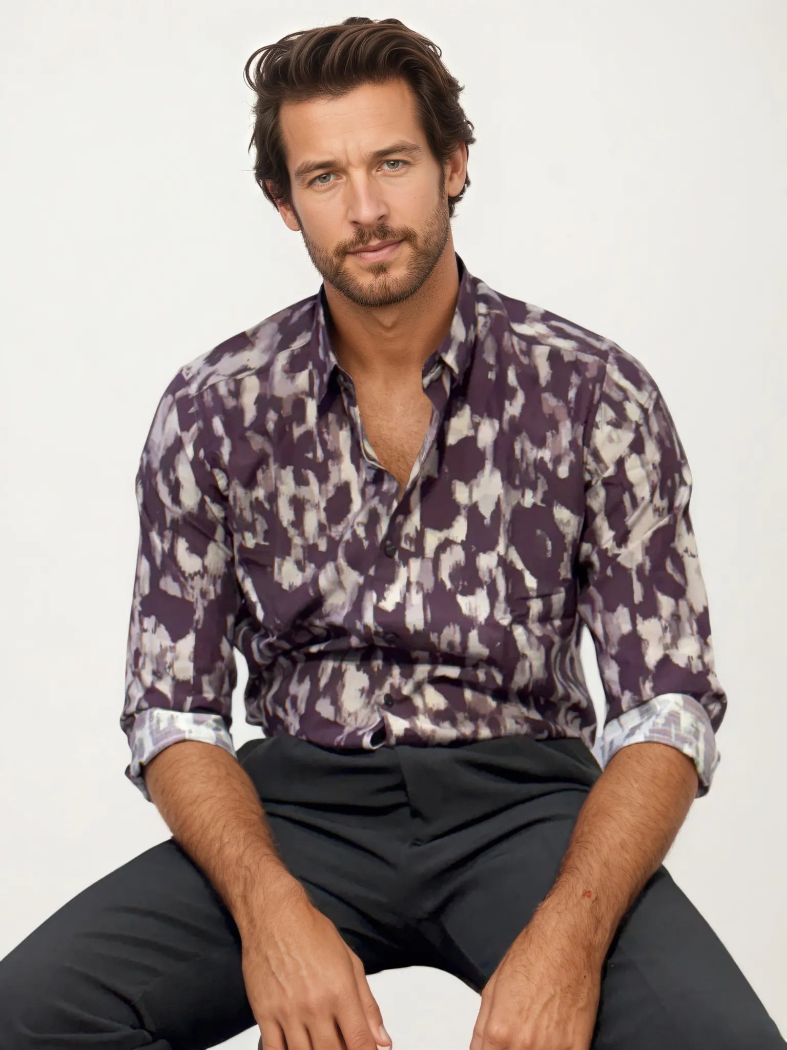 Rayon Fabric Printed Fullhand Shirt