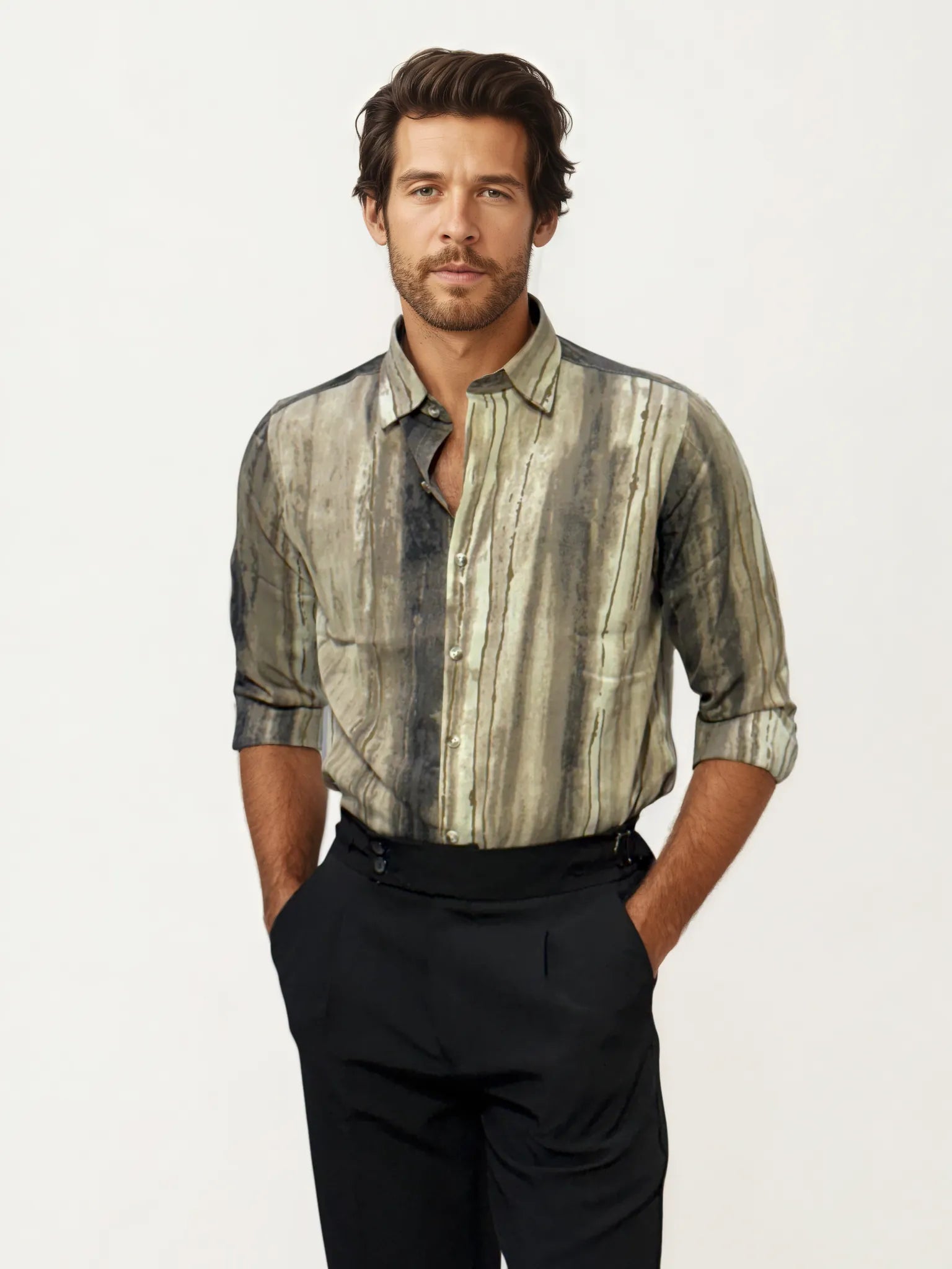 Rayon Fabric Printed Full-Hand Shirt