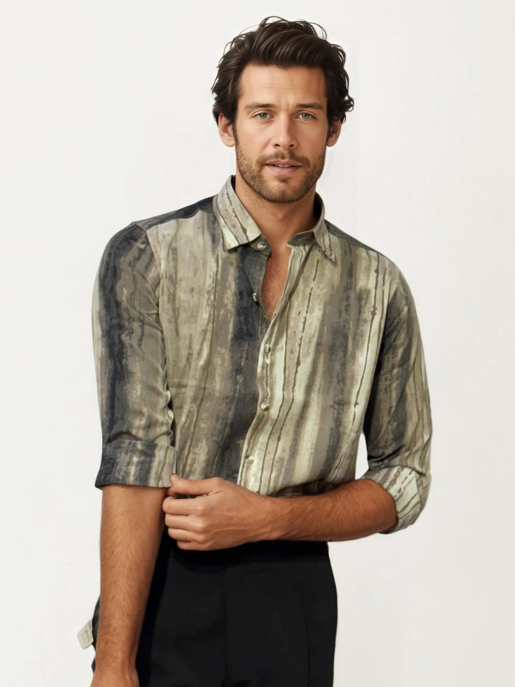 Rayon Fabric Printed Full-Hand Shirt