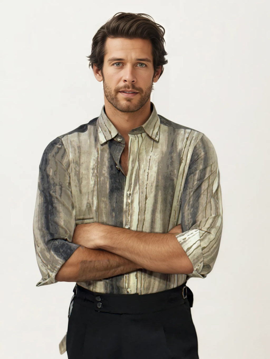 Rayon Fabric Printed Full-Hand Shirt