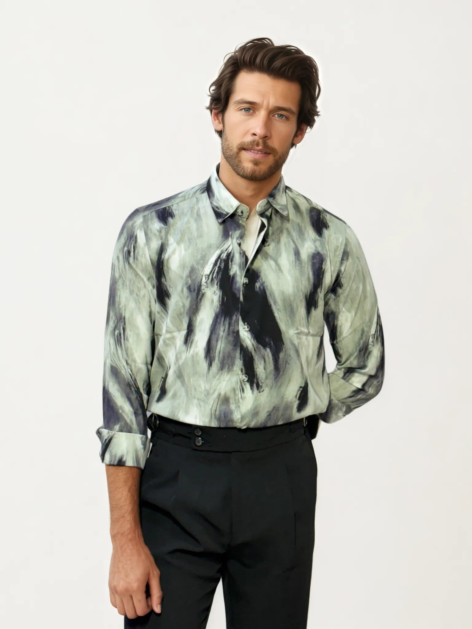 Rayon Printed Full-Hand Shirt