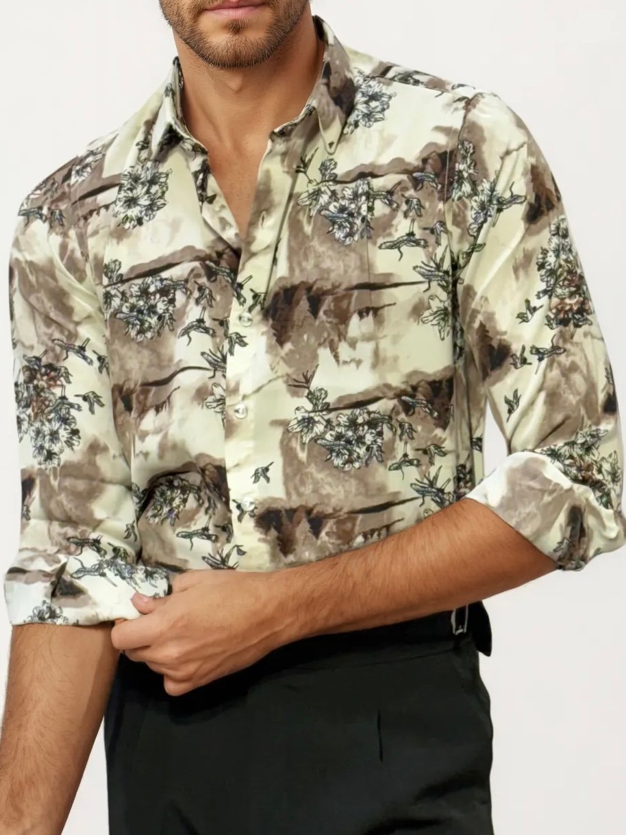 Rayon Printed Full-Hand Shirt