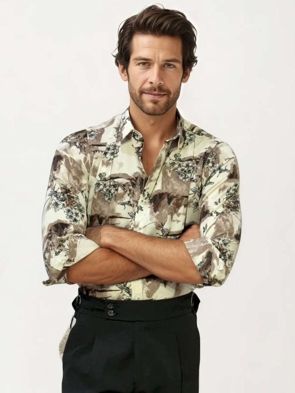 Rayon Printed Full-Hand Shirt
