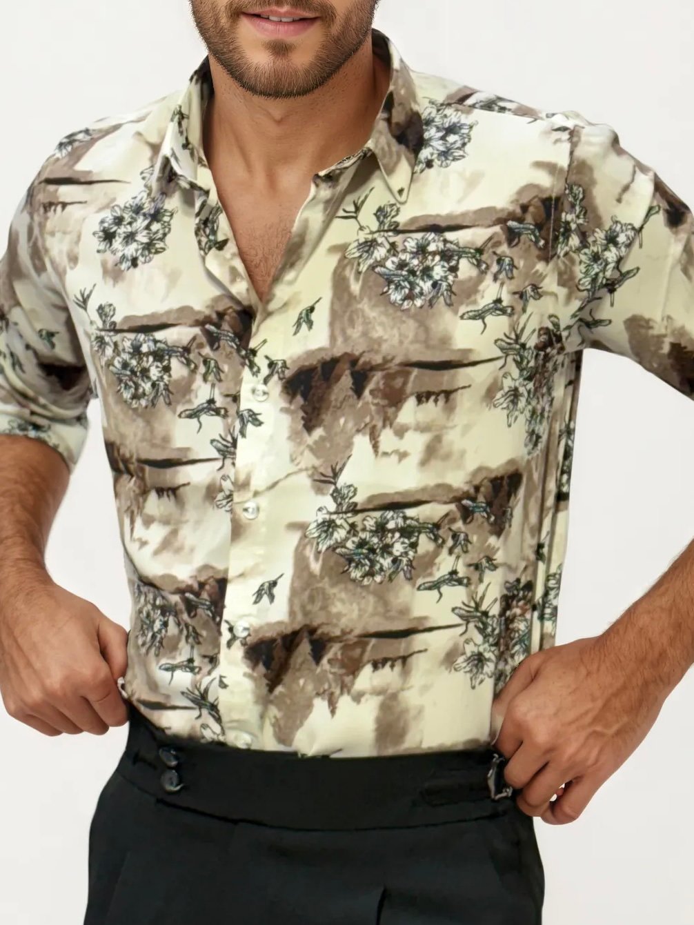 Rayon Printed Full-Hand Shirt