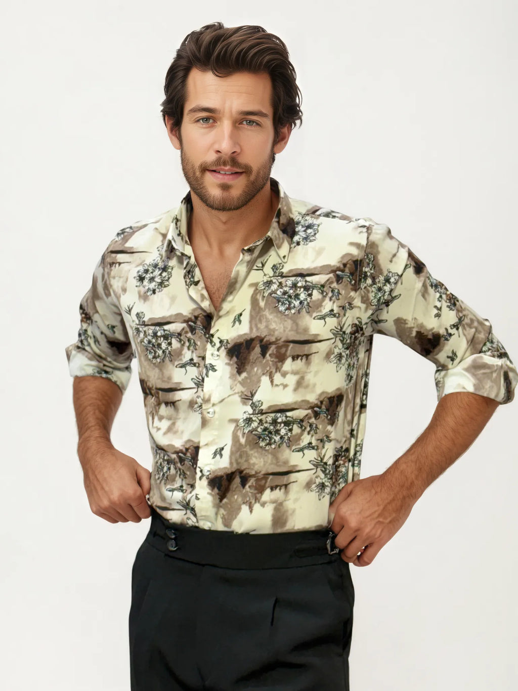 Rayon Printed Full-Hand Shirt