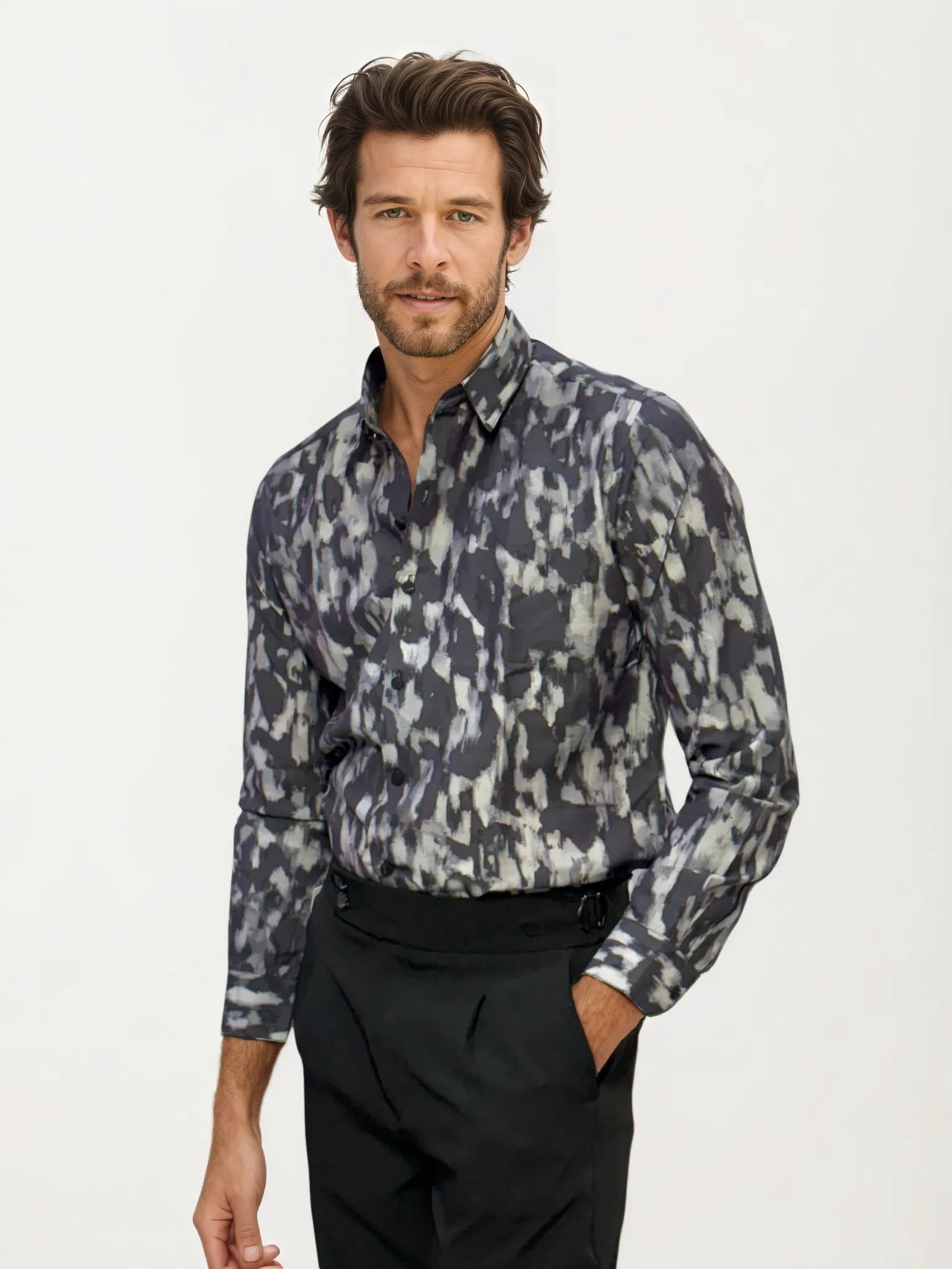 Rayon Printed Full-Hand Shirt