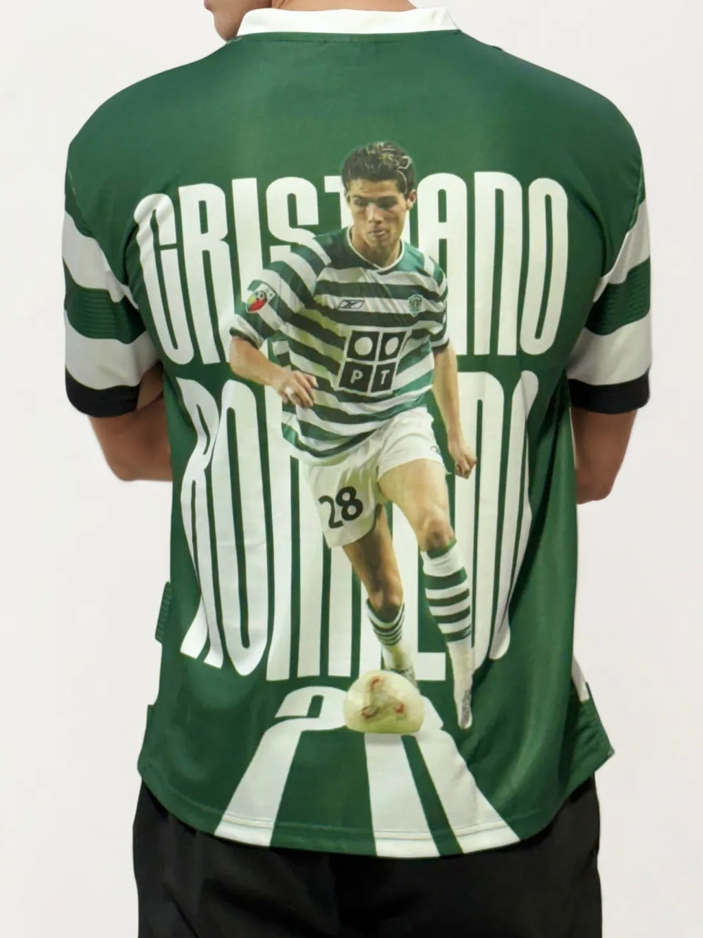 V Neck Printed Jersey