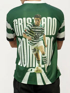 V Neck Printed Jersey