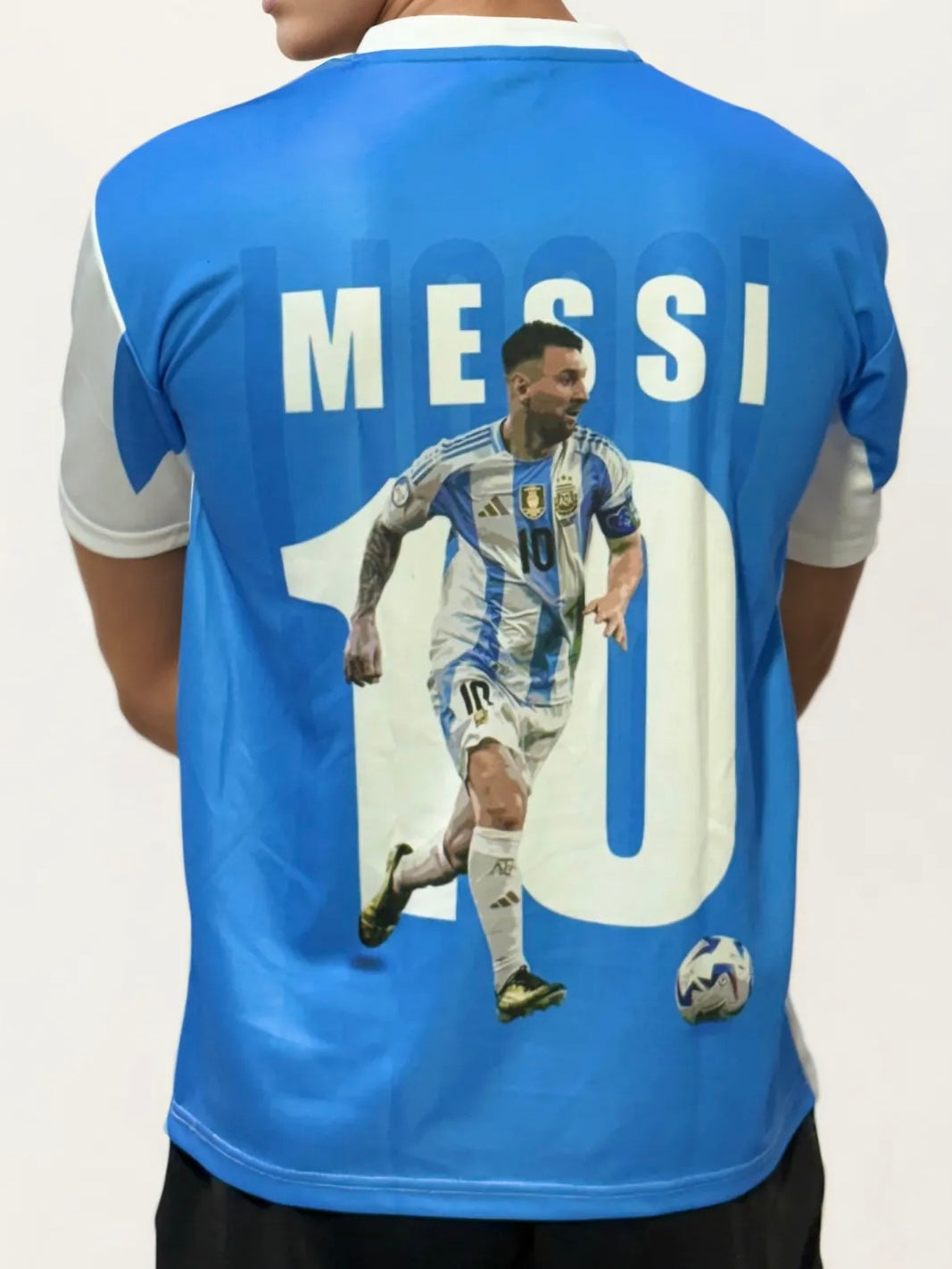 V Neck Printed Jersey