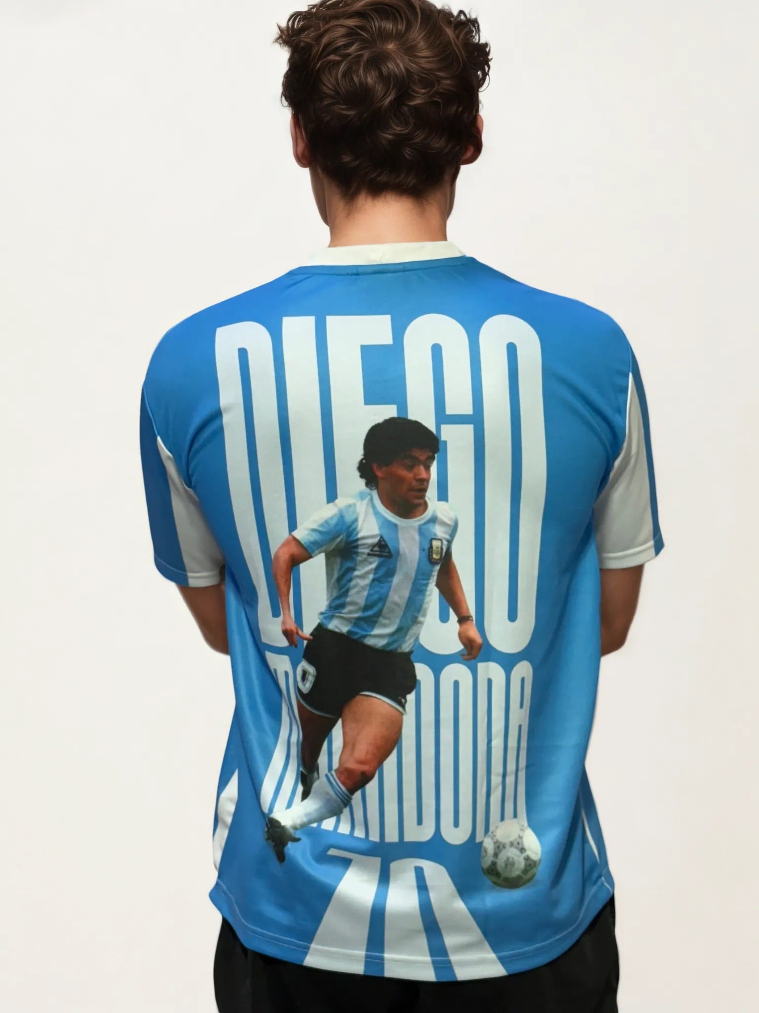 V Neck Printed Jersey