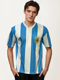V Neck Printed Jersey